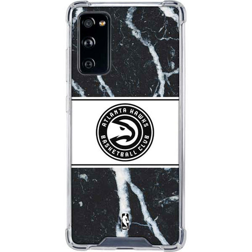 NBA Atlanta Hawks Marble Galaxy S20 FE Clear Case